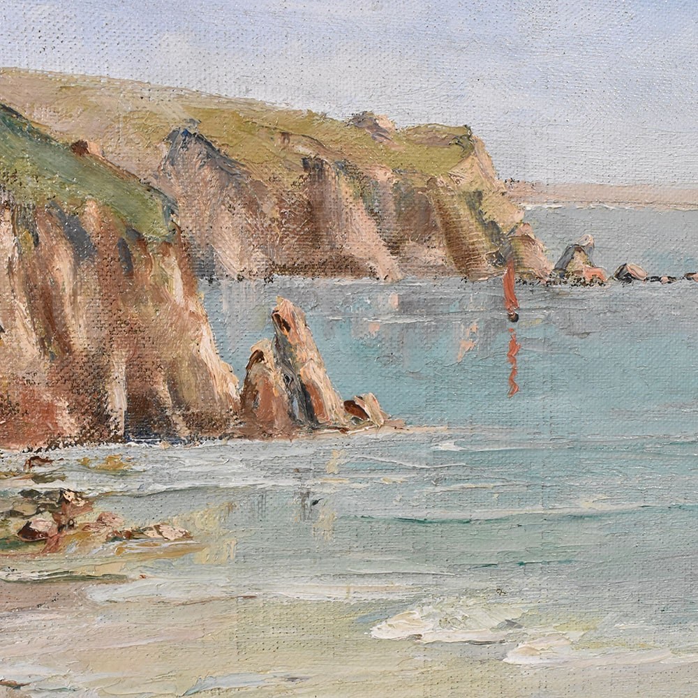 QM521 1 antique oil painting seascape marine painting XX century.jpg